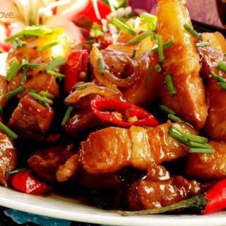  Vegetales salteados con salsa agridulce