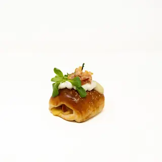 Barchetta bacon, emmental e würstel