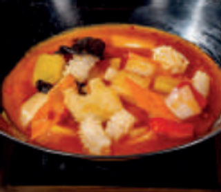 172 Scodella di calamari e verdure miste