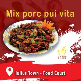 Combo mix porc, pui, vită și orez