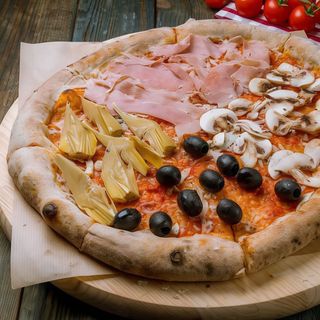 pizza cuatro estaciones (30 cm.)