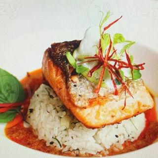 Salmon panang curry