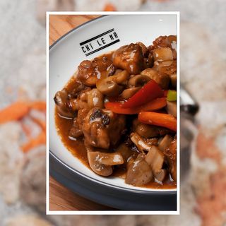 Piletina sa pečurkama i đumbirom 400 gr