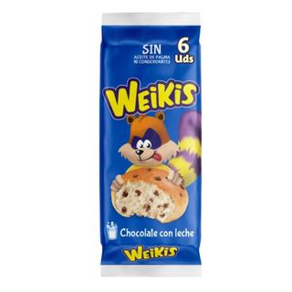 Bollo Pepitas Chocolate Leche Weikis La Bella Easo 6 Ud