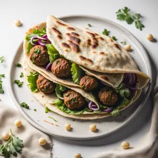 Piadina falafel