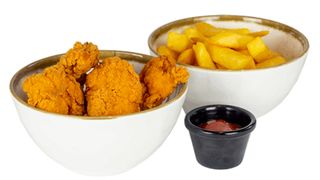 Zestaw Kids panierowane fileciki + frytki 300 g + woda