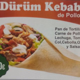 Dürüm Kebab de ternera o y mixto