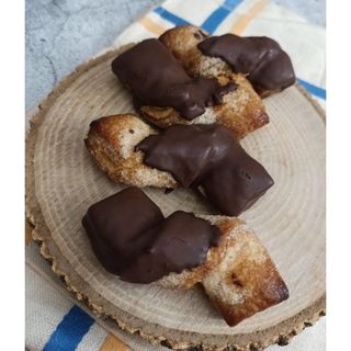 Lazos de hojaldre con chocolate (6u) SIN GLUTEN, SIN LÁCTEOS