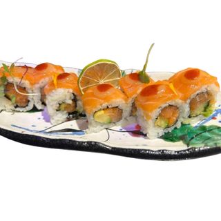 136. Salmón picante roll (8 pzs.)