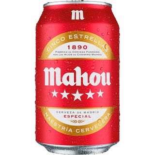 Cerveza Mahou 5 Estrellas Lata 33cl.