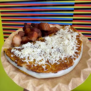 Cachapa con queso de mano