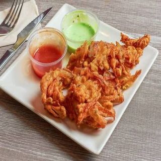 Onion bhajia