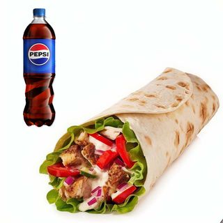 Pita arabska standard + Pepsi 0,5l