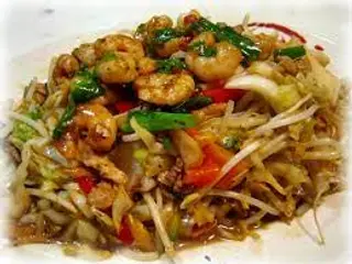 Chop-suey de gambas