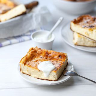 Ніжна сирна запіканка з бананом (250г)