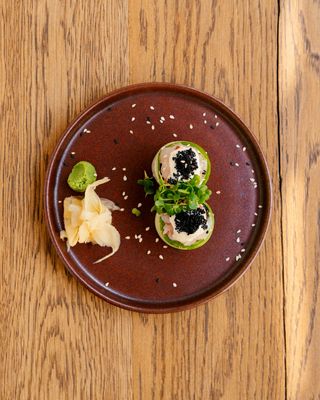 კრევეტი კიტრით  (2ც) / SPICY SUSHI SHRIMP (2 psc.)