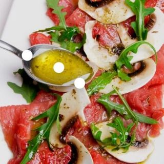 Carpaccio con funghi di stagione