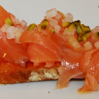 Tosta Salmón ahumado Pan Cristal