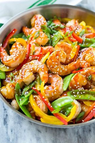 Teriyaki Shrimp Stir Fry