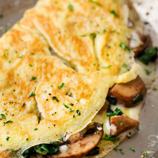 Омлет с грибами