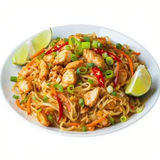 Fideo de arroz estilo singapur