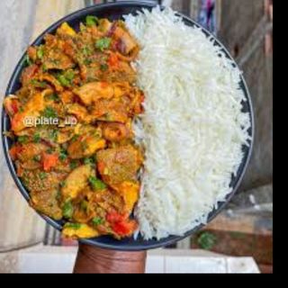 Rice and Matumbo Stew + Soda