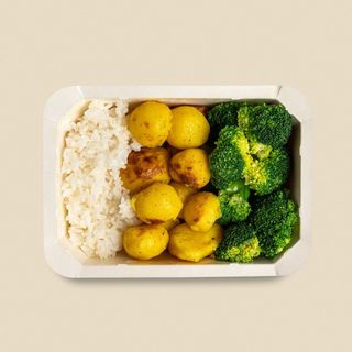 Порция Ориз, Картофи и Броколи