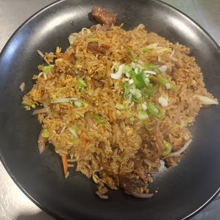 Arroz frito con terneras