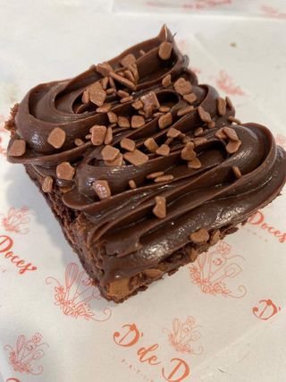 Brownie c/ Cobertura de Brigadeiro