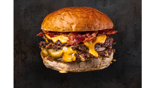 Bacon Smash + frytki & colesław