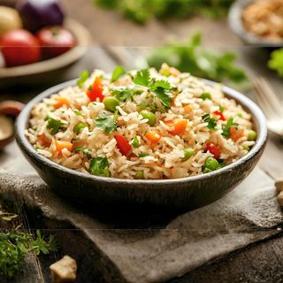 Mixed Vegetables And Rice