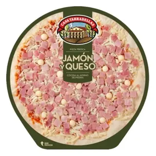 Pizza De Jamón Y Queso Casa Tarradellas 405 Gr.