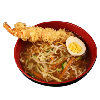 69. Ramen in brodo con tempura