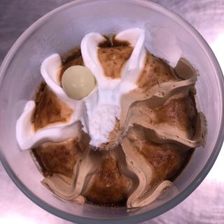 Bicchiere caffè con panna
