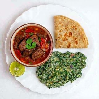 Liver Wet/Stew + Veg with Chapati (1)
