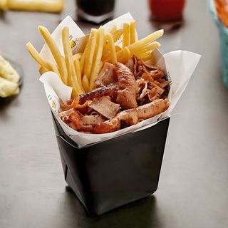 Box Con 1 Carne, Ensalada Y Patatas