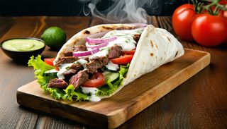 XL телешки дюнер с добавка месо