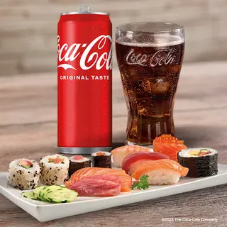Uramaki tiger maki+Coca-Cola Lattina 330ml