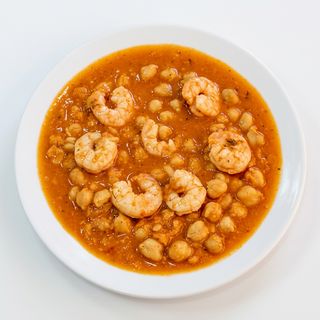 Garbanzos Con Langostinos (250 G.)