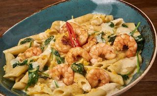 Alfredo Shrimp Pasta