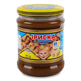 Молоко згущене Первомайський МКК Іриска варене н/ж (470г)
