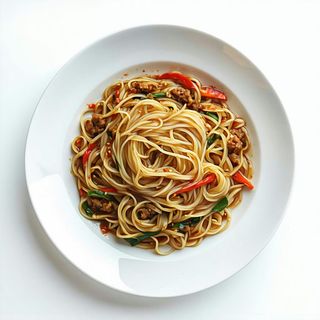 55 Vermicelli di soia con carne