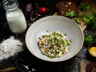 Окрошка з копченою куркою (400г)