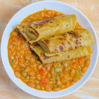Beans with 2 Chapatis