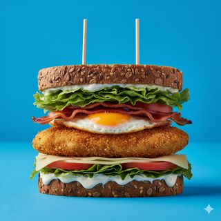 Crispy chicken club