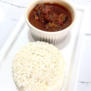 White Rice + Stew + Beef