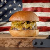 The Green Chile Cheeseburger