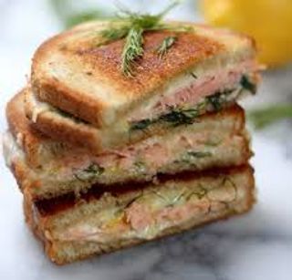 Croque-madame Saumon fumé