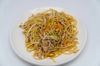 48 Spaghetti di soia con pollo e verdure