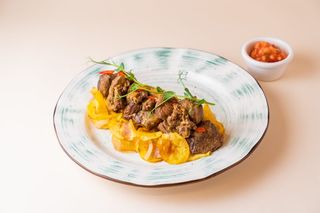 Томленый ягненок с картофелем по-домашнему (острый)